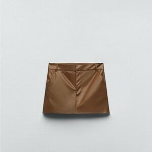 Zara Leather Skort